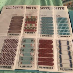 Jam berry nail wraps
